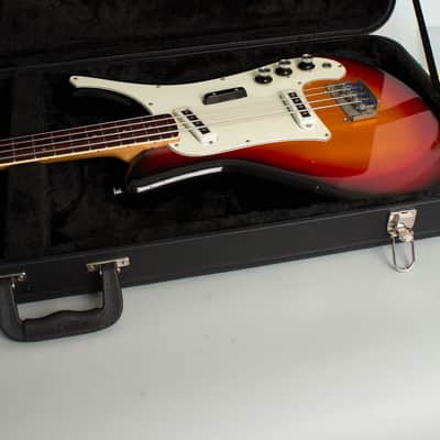 Yamaha SB-5A Solid Body Electric Bass Guitar (1968), ser. #6494, black hard shell case. image 12