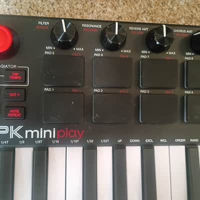 Akai MPK Mini Play MKIII Portable 25-Key MIDI Controller 2022 - Present - Black image 3