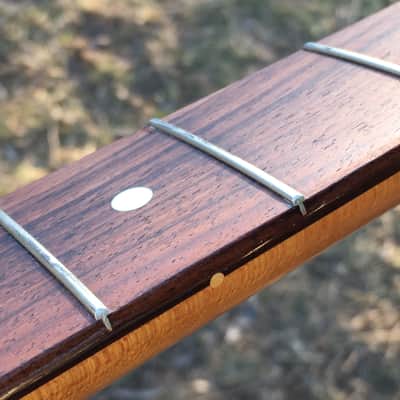 Custom Lefty Aged Loaded Relic Fender Lic. Strat Guitar Neck Amber Nitro Nickel Tuners image 4