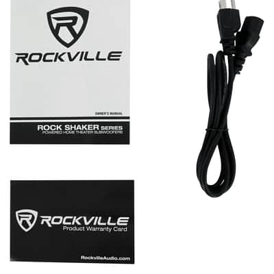 Rockville Rock Shaker 10" Inch Wood 600w Powered Home Theater Subwoofer Sub image 7