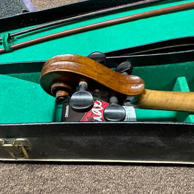 Used Vintage Early 1900s Strad Copy 4/4 full size Violin w/ case image 7