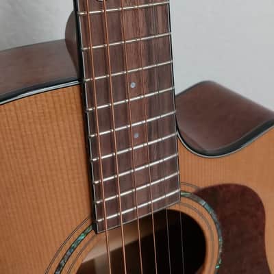 Cort Gold Series A6 Solid Sitka Spruce/Mahogany Auditorium Cutaway with Electronics 2010s - Natural Glossy image 5
