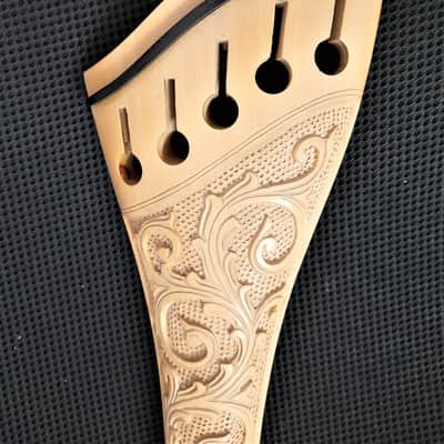 5 Strings Double-Bass Tailpiece 3/4 size Hand Carved in Boxwood Material image 3