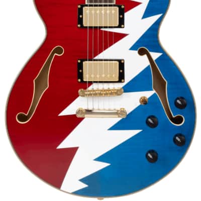 D'Angelico Limited Edition Premier Grateful Dead DC Semi-Hollow Electric Guitar image 2