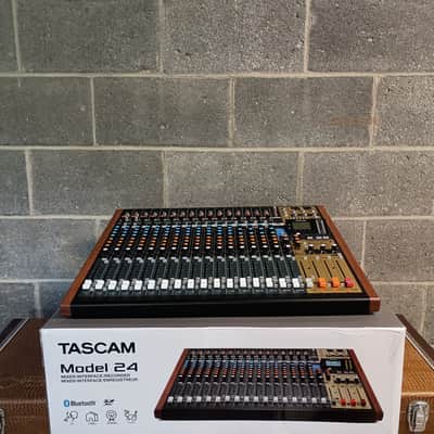 TASCAM Model 24 Multitrack Recorder / Mixer / USB Interface - Black with Wood Cheeks image 9