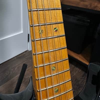 Fender American Deluxe Stratocaster V-Neck with Maple Fretboard 2004 - 2010 - 2-Color Sunburst image 3