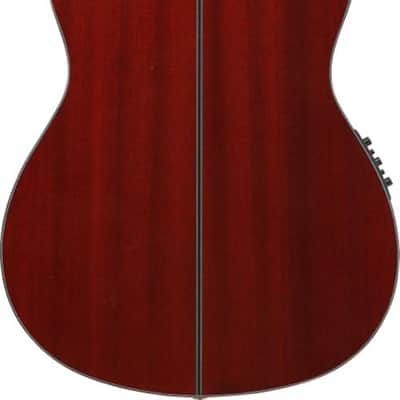 Ibanez GA35TCESRR Thinline Cutaway Classical Acoustic Guitar in Sapphire Red High Gloss image 2