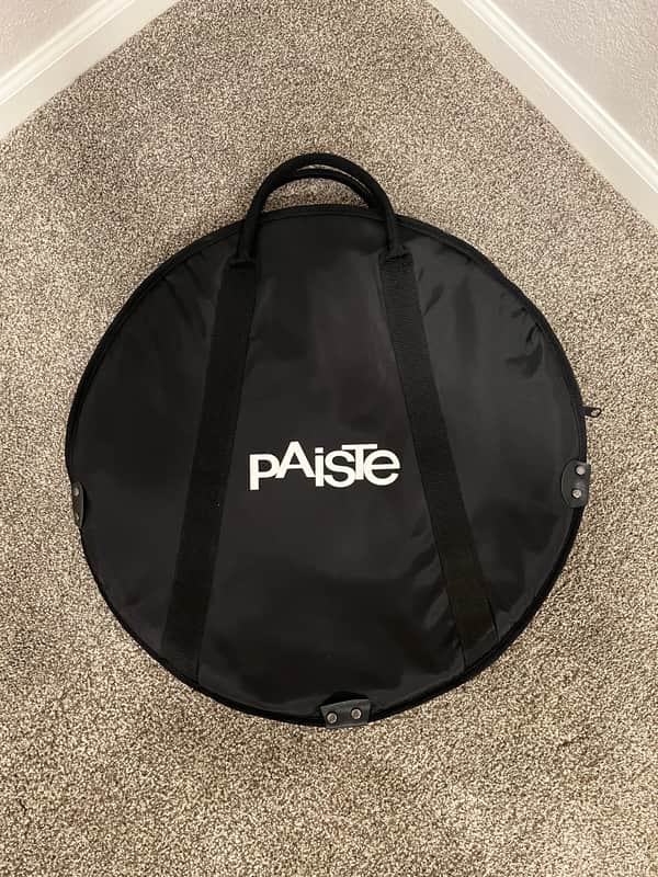 Paiste Economy 20 inch Cymbal Bag 2015 - Black with White Paiste Lettering image 1