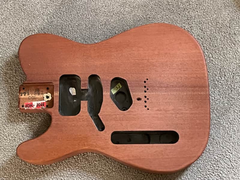 lefty left handed Fender Mod Shop Mahogany Telecaster guitar body American Professional 5 lb 8 oz image 1