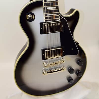 Epiphone Les Paul Custom LTD Electric Guitar, Silver Burst w/ Case image 3