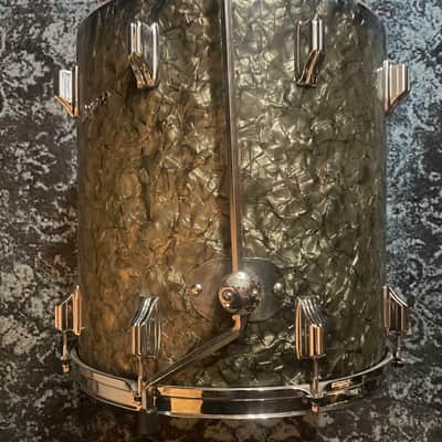 Rogers 16" x 16" Holiday Floor Tom 1957 - Black Diamond Pearl image 21
