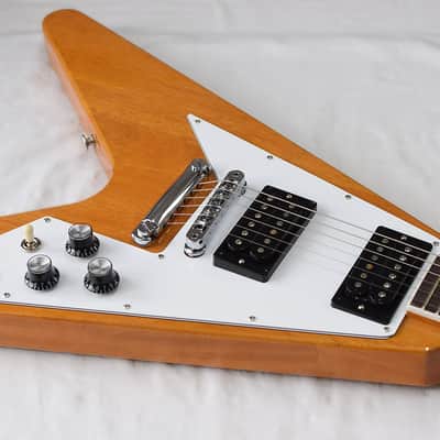Gibson Flying V 70s Antique Natural image 10