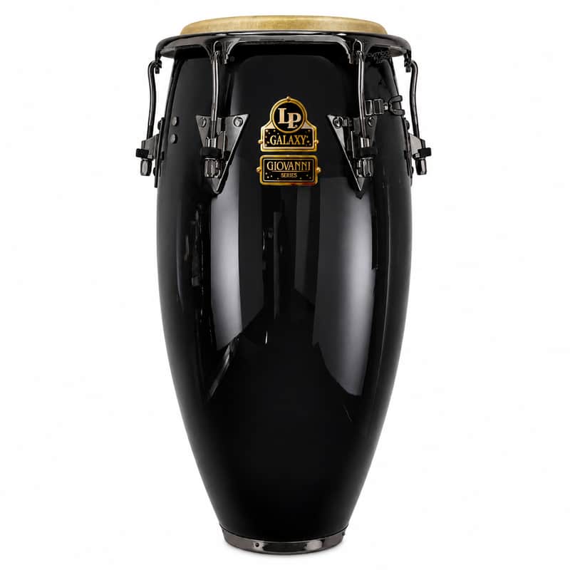 LP Special Edition Giovanni Galaxy CCII Z Mango 11 3/4" Conga - Piano Black / Black Nickel Hardware image 1