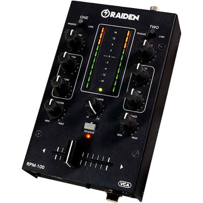 Raiden RPM-100 Portable 2-Channel DJ Mixer Regular | Reverb