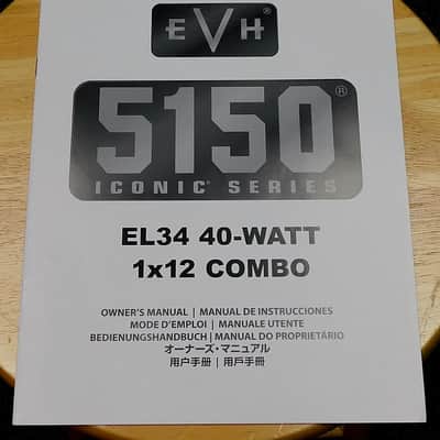 2024 EVH 5150 Iconic Series EL34 40W 1x12 Tube Guitar Combo Amp! Footswitch! VERY NICE!!! image 10