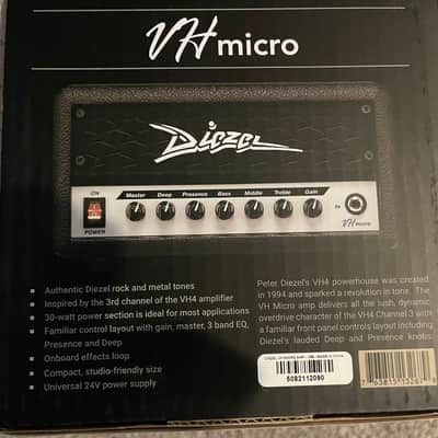 Diezel VH-Micro 30-Watt Solid State Guitar Amp Head 2021 - Present - Black image 4