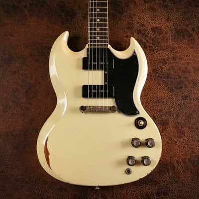 Gibson Custom 1963 SG Special Heavy Aged in Classic White image 2