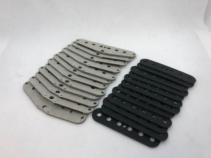 Pickup Winders Guitar Pickup Bobbin Making Flatwork Grey Bottom Sets for Strat 12 Pack image 1