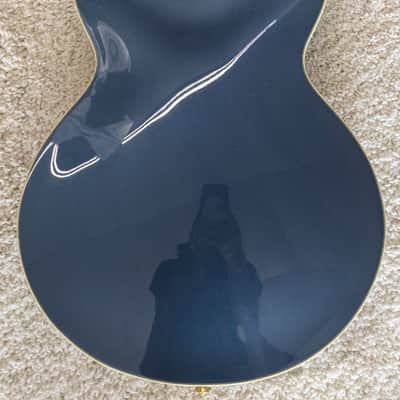 Ibanez AMH90PBM Artcore Expressionist Semi-Hollow Guitar, Prussian Blue Metallic image 4