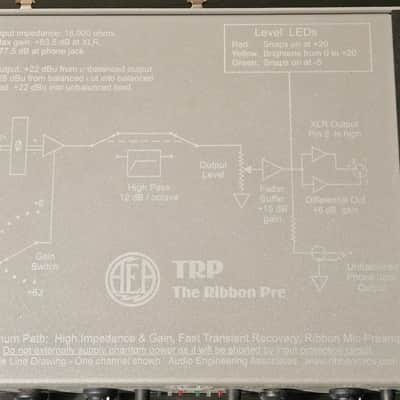 AEA Original TRP Dual-Channel Ribbon Microphone Preamplifier image 5