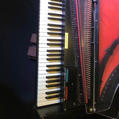 Baldwin Solid Body Harpsichord 1967 Black w/Red Soundboard image 5