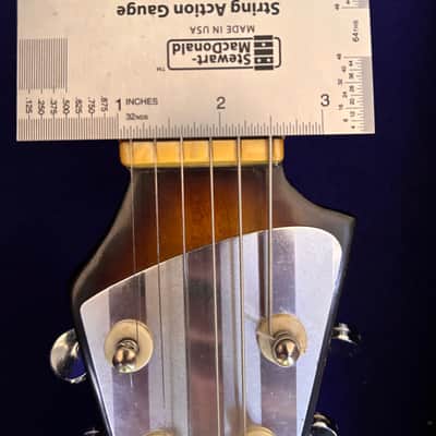 Vintage 1960s Teisco TG-64 Electric Guitar Monkey Grip Tobacco Burst Offset Tremolo MIJ Japan w/ OHSC image 16