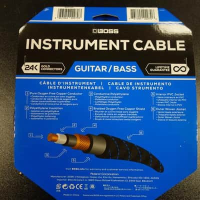 Boss BIC-25 20FT / 7,5 m Instrument Cable, Straight/Straight 1/4 Jack image 2