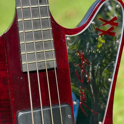 Gibson Nikki Sixx Signature Thunderbird Bass 2012 - Red - w/ snakeskin case...WOW! image 2