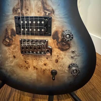 PRS SE Custom 24-08 Poplar Burl Limited Edition 2025 - Lake Blue Midnight Burst image 9