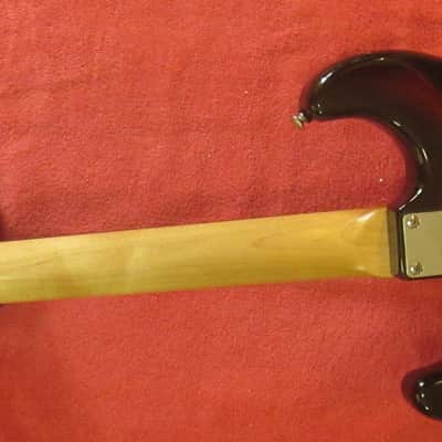 Optek Fretlight 400 Series strat-Style Electric guitar - 3 tone sunburst with cables image 9