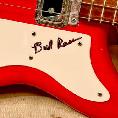 Kustom K-200 Bass Guitar 1968 - Transparent Red image 9