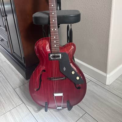 Julio Giuletti A2 Archtop 1960’s - Translucent red wood grain image 1