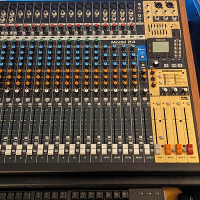 TASCAM Model 24 Multitrack Recorder / Mixer / USB Interface 2018 - Present - Black with Wood Cheeks image 1