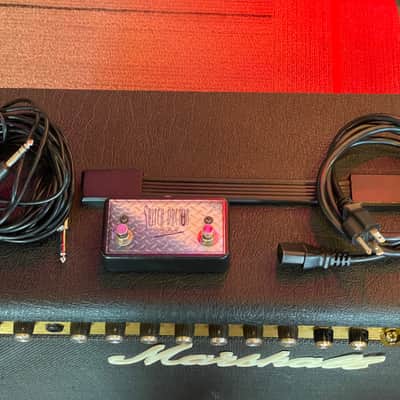 Vintage Marshall 5213 MOS-FET 100 Reverb Twin Guitar Combo Amp - 1986 Black - W/Footswitch image 2