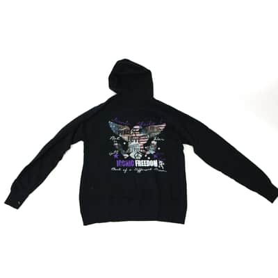 Iconic Freedom Black Hoodie - S image 3