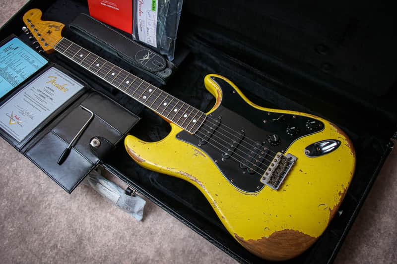 FENDER USA Custom Shop Ltd '67 Reissue Stratocaster Relic "Graffiti Yellow" (2023) image 1