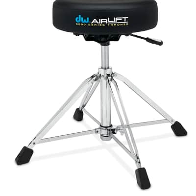 DW DWCP9100AL 9000 Series Heavy Duty Airlift Round Seat Drum Throne image 2