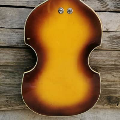 RIF 943 Meazzi Effe Vintage Violin Bass sunburst made in italy image 19