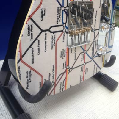 Jenson of london tube map tele style elecrtric guitar image 2