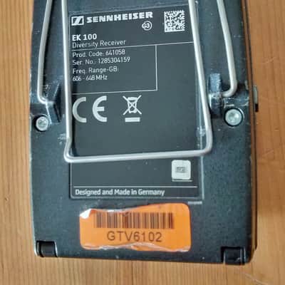 Sennheiser EK100 G3 Diversity Receiver - GB 606-648 MHz (for EW100 G3 System) image 5