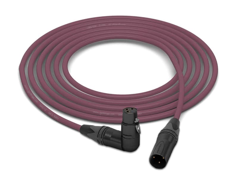 Gotham GAC-2 AES | Neutrik Gold 90�� XLR-F to XLR-M | Purple 90 Feet | 90 Ft. image 1