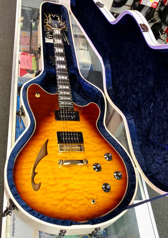 EVH SA-126 Special Quilted Maple, Semi-hollowbody - Tobacco Sunburst image 1