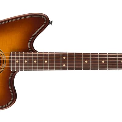 Fender Acoustasonic Standard Jazzmaster Honey Burst image 4