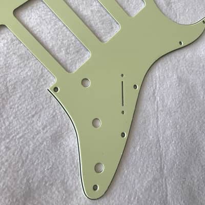 For Fender Stratocaster Strat P90 3 Pickup Guitar Pickguard,3 Ply Vintage Green image 3