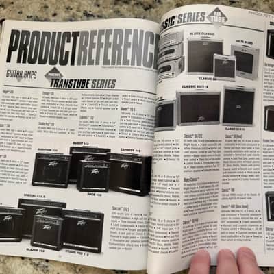 Peavey 30th Anniversary Monitor Magazine Steve Cropper Tubefx Raptor 1995 Delta blues classic 30 5150 reactor image 16