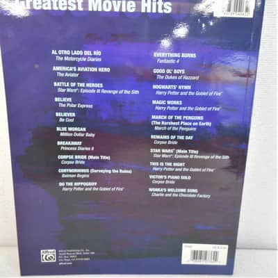 Alfred Music Greatest Movie Hits 2005/2006 image 2