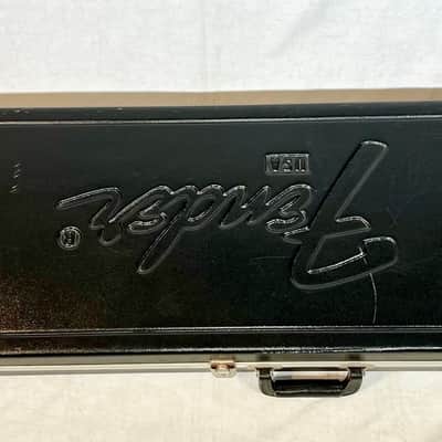 RARE EXCELLENT VINTAGE 1989 FENDER  SQUIER BULLET ELECTRIC GUITAR & USA MOLDED CASE L@@K image 10