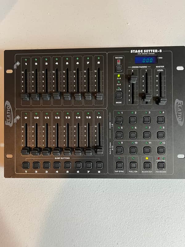 Elation Stage Setter 8 Channel Dimmer - Stage Lighting DMX Controller Rack Used image 1
