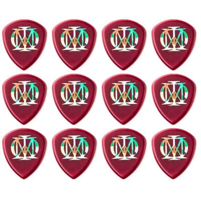 JIM DUNLOP 548RJP200 Petrucci Flow Picks Pack Plektrum (12Stück) Ultex red 2.00mm image 1