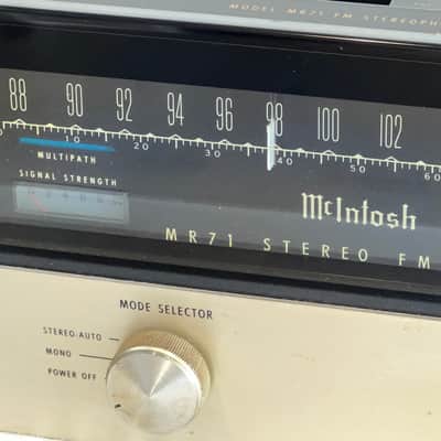 Classic McIntosh MR71 Stereo Tube Tuner Black / Silver, Very Clean Super Nice Tuner ! image 4